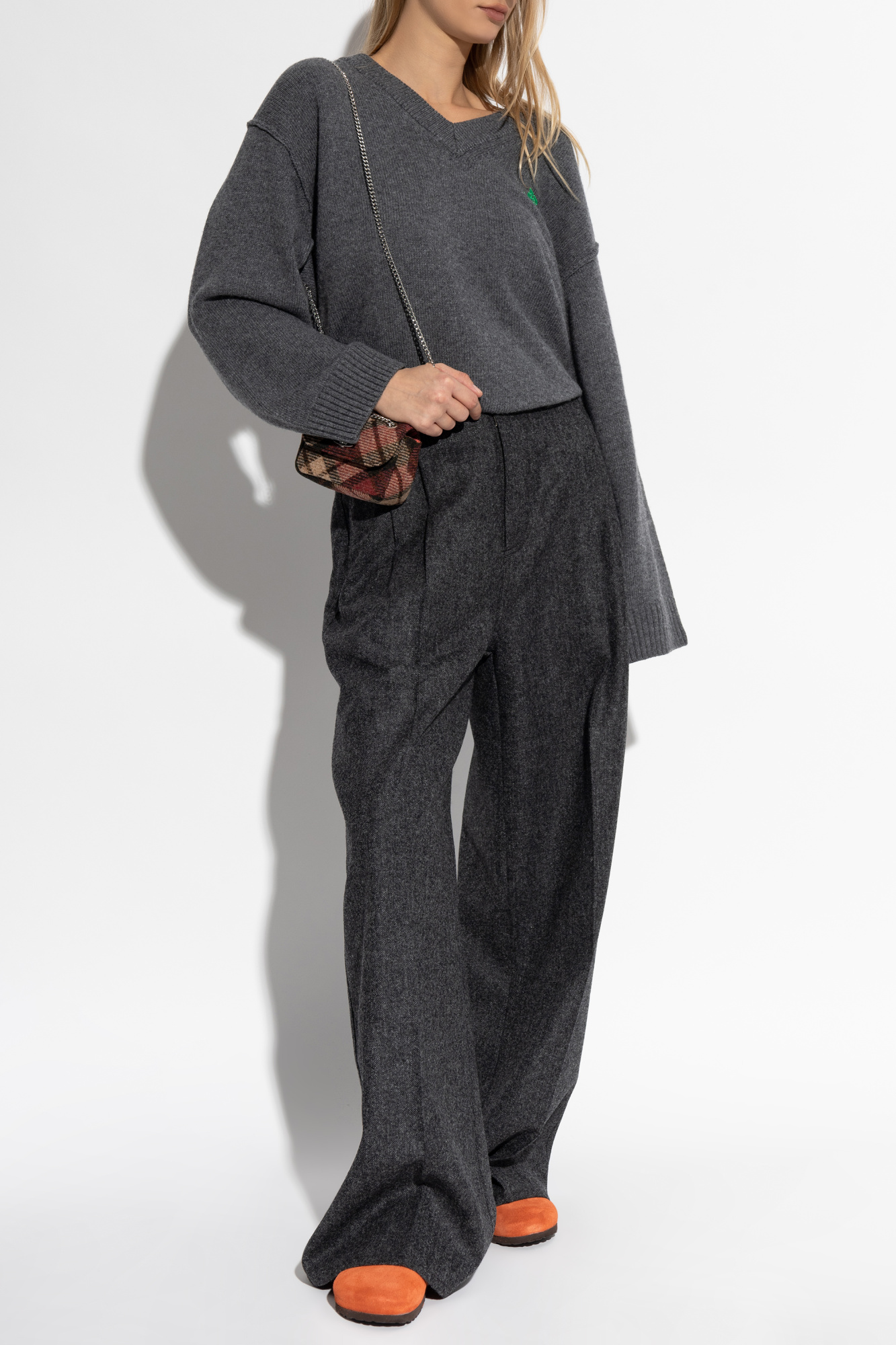 Maison Margiela Wool trousers with pleats | Women's | Vitkac